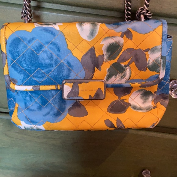 Marc by Marc Jacobs yellow floral shoulder handbag - Picture 3 of 5